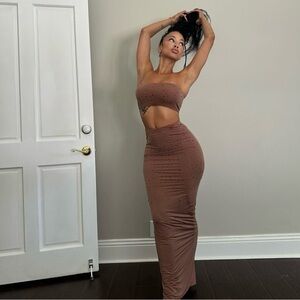 Swarovski x Skims maxi skirt NWT